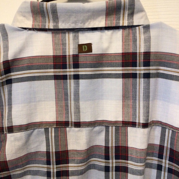 Dolphino Collection Mens Short Sleeve Blue Plaid Button Up Shirt Size XXL - Picture 6 of 9